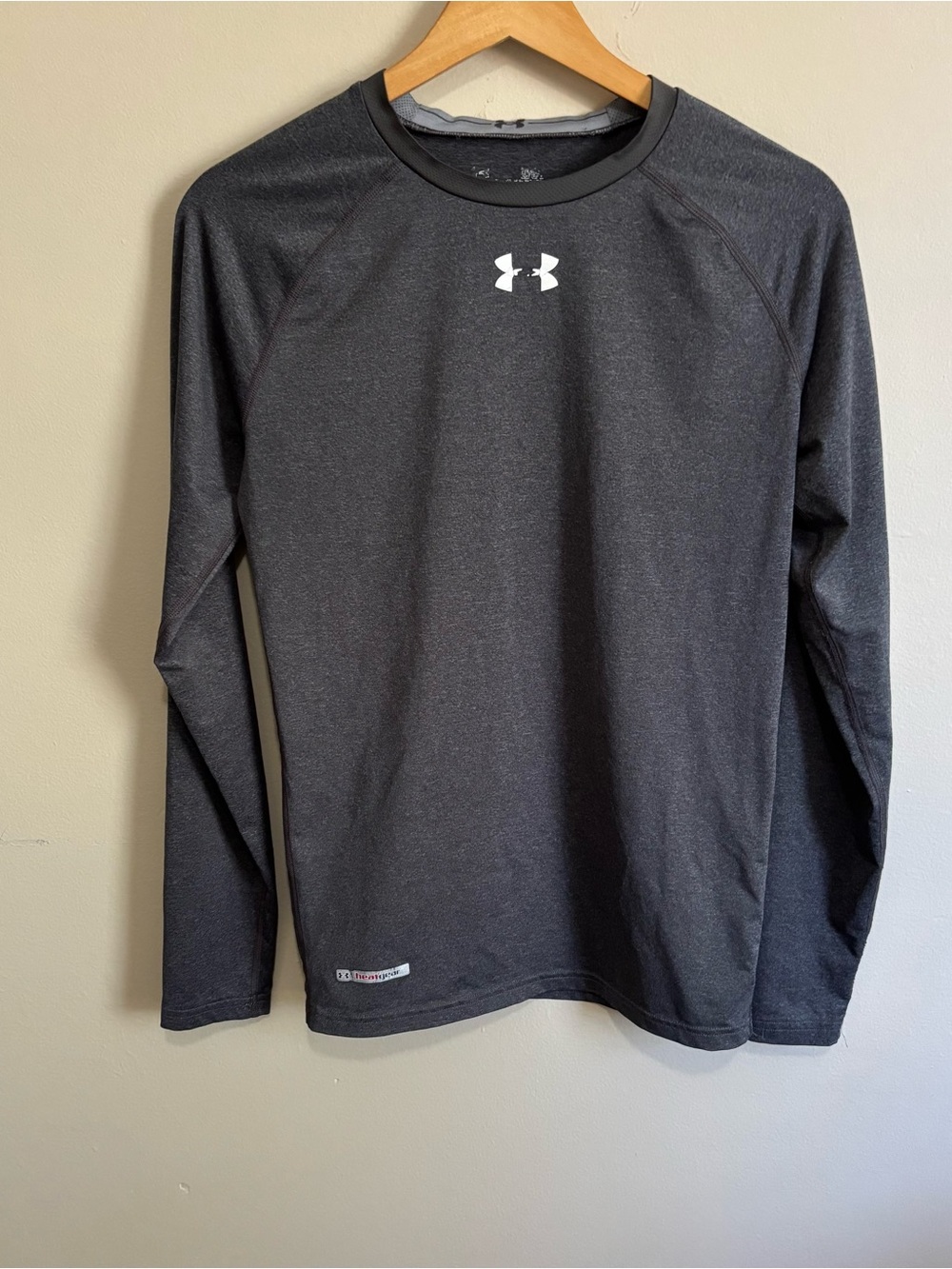 Under Armour HeatGear Compression Long Sleeve Shirts Lot of 2 Blue Gray L - Picture 11 of 16